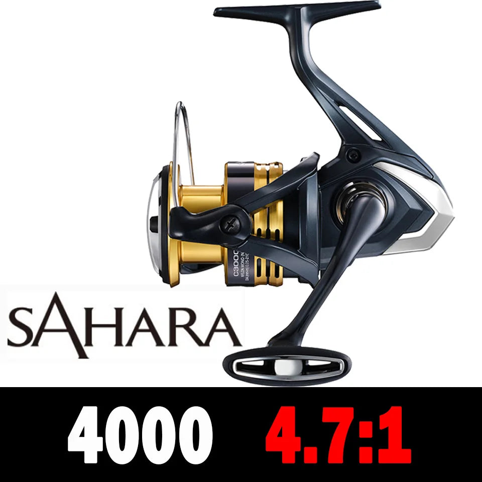 2022 SHIMANO Reel SAHARA Spinning Fishing Reel 5.0:1/6.2:1 Ratio Metal Spool 3-11KG Power Saltewater Fishing Reels
