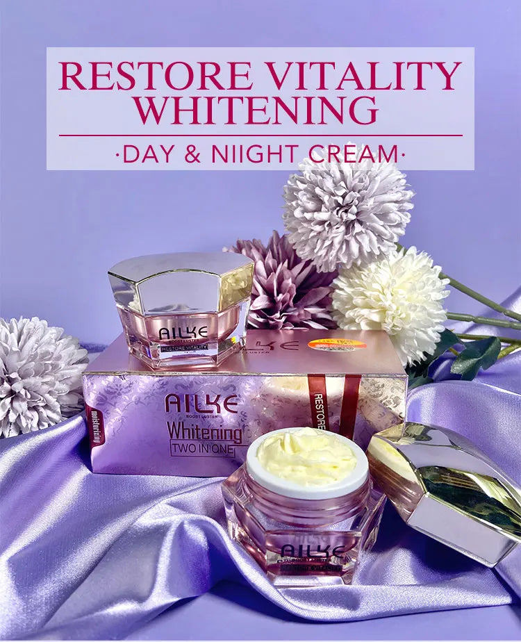 AILKE Lightening Face Cream, Whitening, Firming, Reduce Melanin, Pigmentation, With Sodium Hyaluronate, Clean Skin Facial Cream