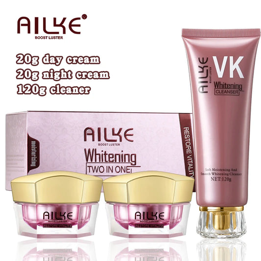 AILKE Lightening Face Cream, Whitening, Firming, Reduce Melanin, Pigmentation, With Sodium Hyaluronate, Clean Skin Facial Cream