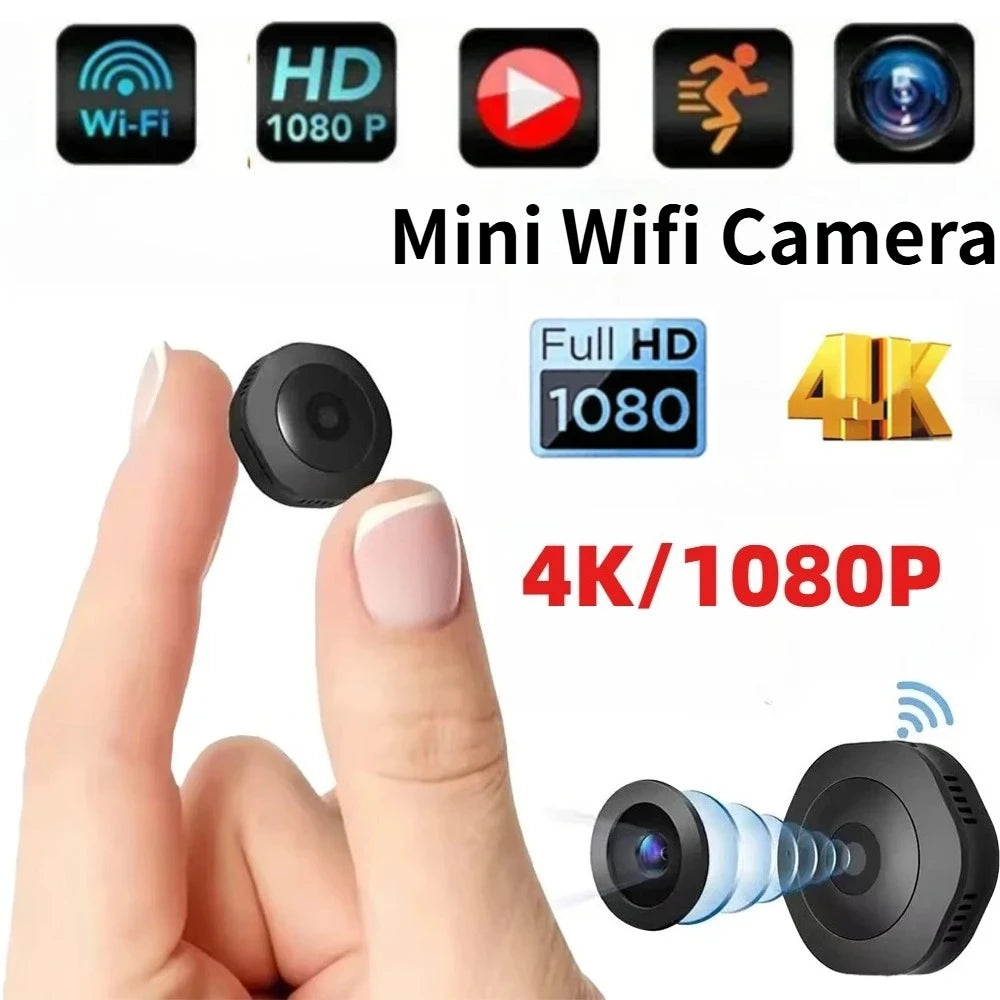 4K 1080p HD Mini Wireless Camera Portable Cam Invisible Night Version Camcorder Wifi Remote Monitor Video Voice Recorder Cameras