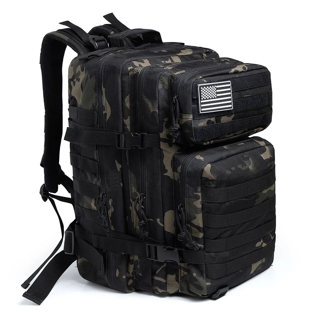 Tactical Backpacks Outdoor 45L Large Capacity Man 3 Days Molle Hking Bags For Outdoor Trekking Camping Backpack