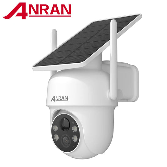 ANRAN Solar Camera 1/2pcs 3/5MP Outdoor 2.4G Wifi Security Camera Battery Cameras Home Surveillance Protection PIR Human Detect