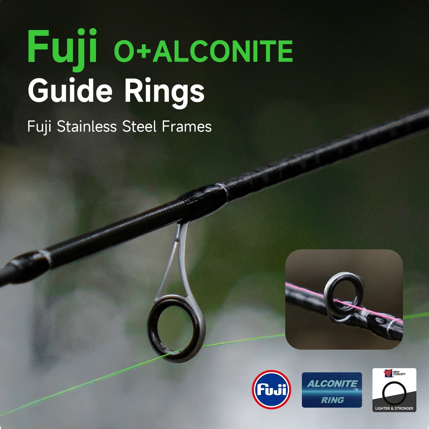 HANDING Magic L Micro BFS Fishing Rod 78g Carbon Fishing Rod Lure Weight 1-8g FUJI® O+A Guide Rings UL/L Casting Rod