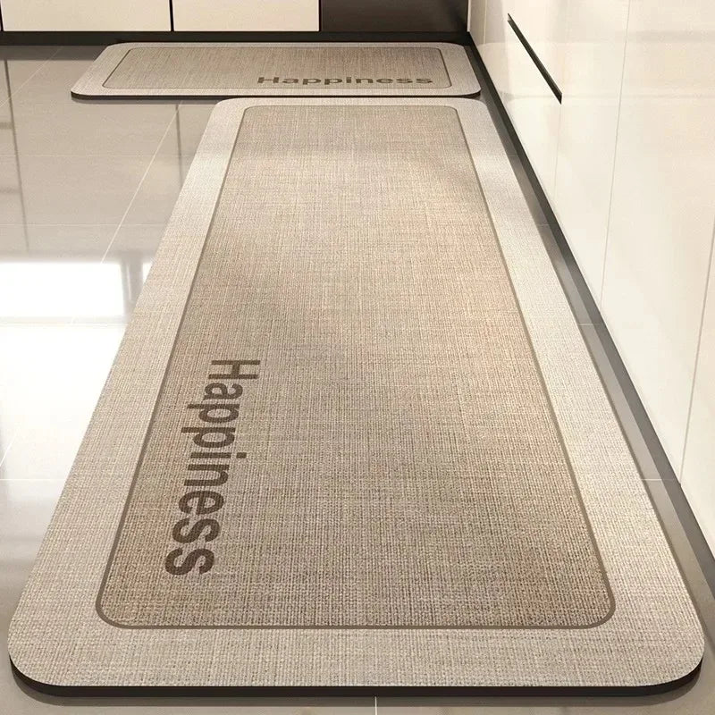 Pvc Kitchen Carpet Non-slip Oil-proof Rug Waterproof Leather Floor Mat Modern Long Strip Carpets Alfombra De Cocina 주방 미끄럼 방지 카펫