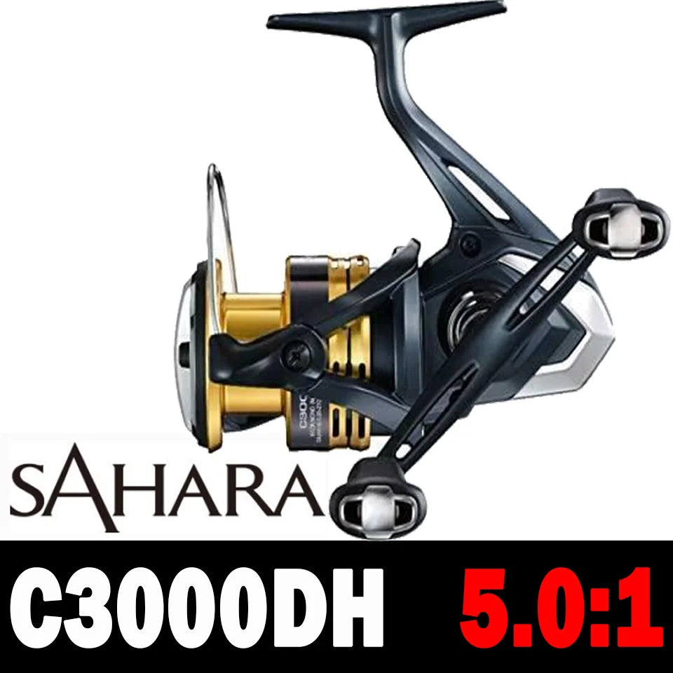 2022 SHIMANO Reel SAHARA Spinning Fishing Reel 5.0:1/6.2:1 Ratio Metal Spool 3-11KG Power Saltewater Fishing Reels