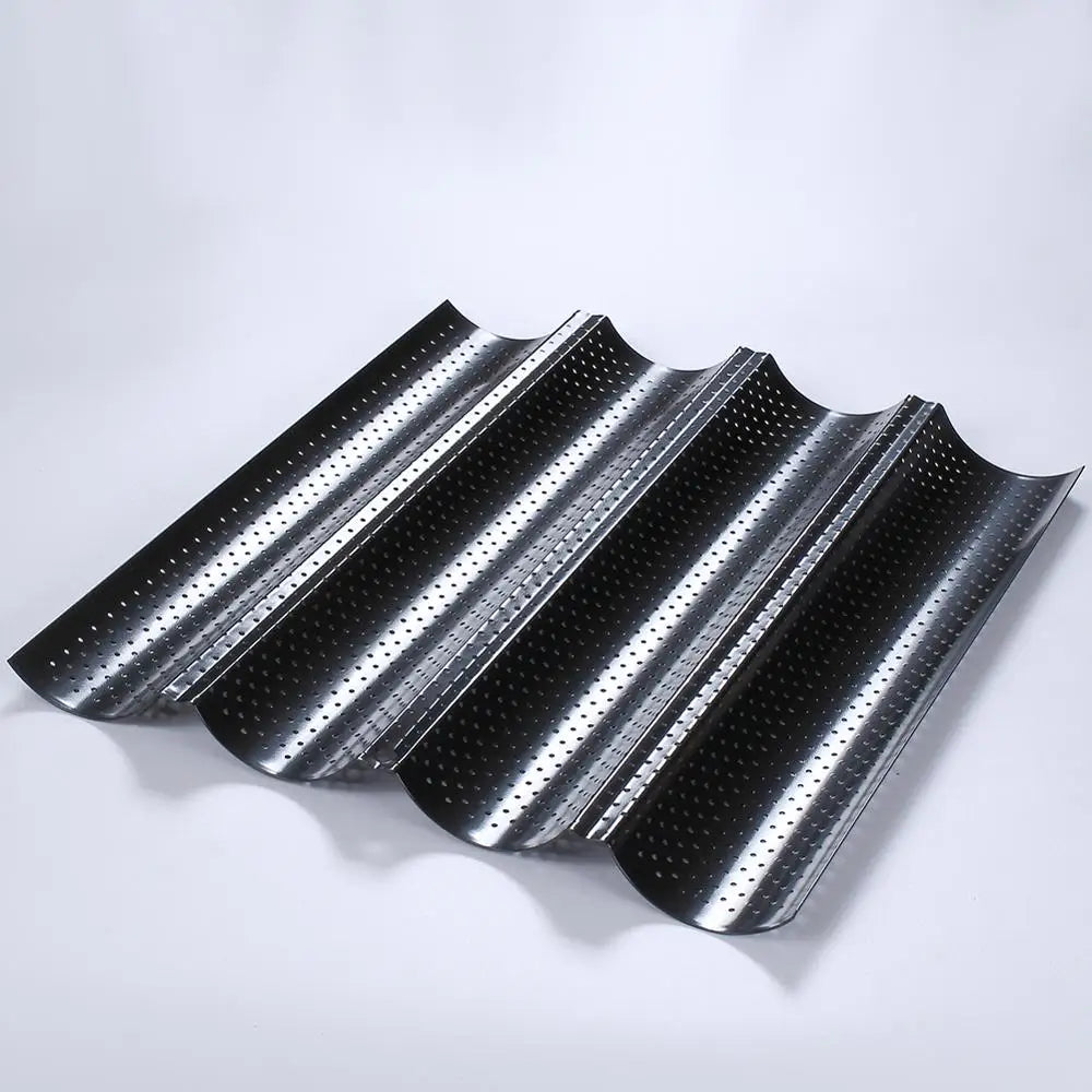 Baguette Pan French Bread Baking Mould Bakeware Groove Waves Mold Cake Oven Pastry Tray Dishes Cooking Accessories Toaster Tool