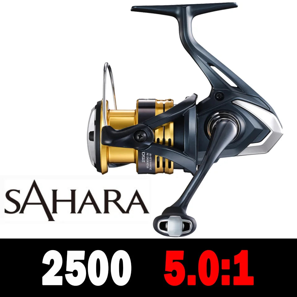 2022 SHIMANO Reel SAHARA Spinning Fishing Reel 5.0:1/6.2:1 Ratio Metal Spool 3-11KG Power Saltewater Fishing Reels