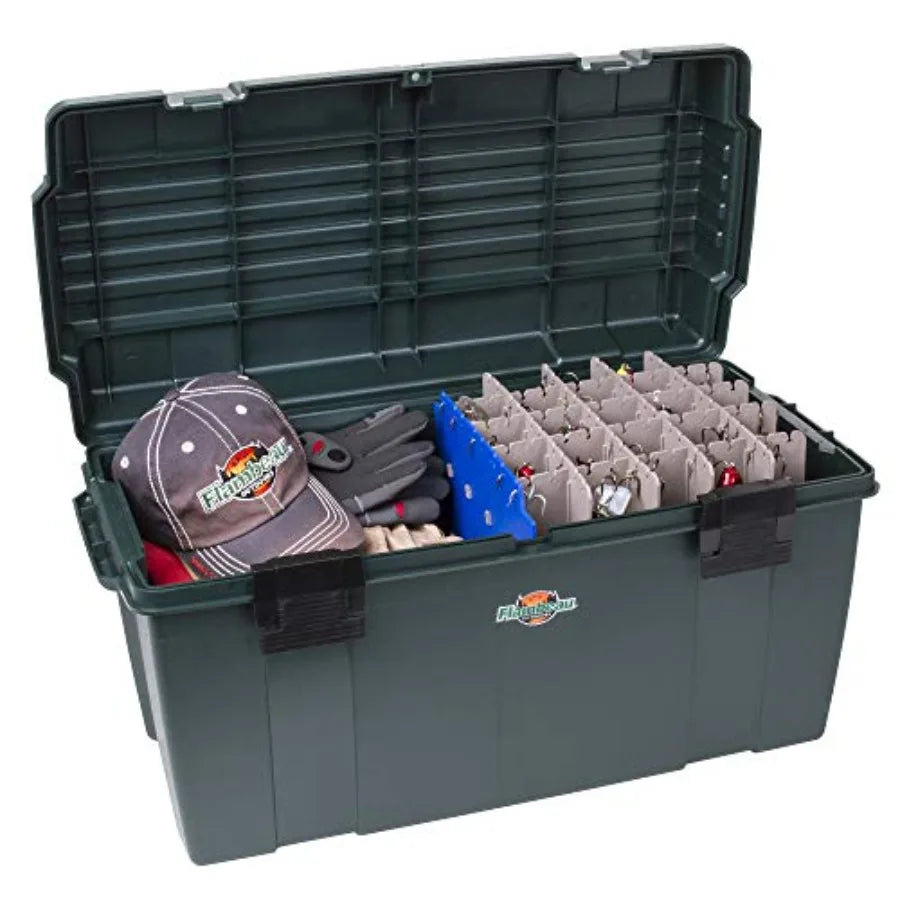 6127ZR Maximizer Large Lure Storage Box with Zerust AntiCorrosion Technology for Marine Fishing Gear Organization Deep Green Dr