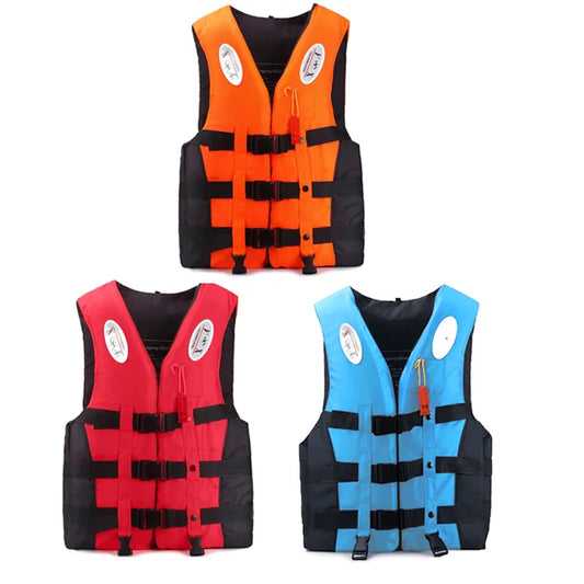 Life Jacket for Adults Children, Water Sports Safety Men Women Life Vests for Water skiing Rafting Surfing Kayaking Lifeguard