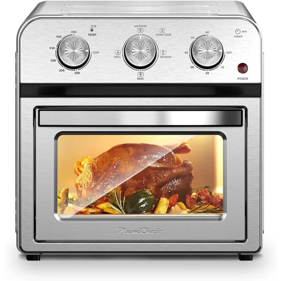 13QT Multifunctional Convection Toaster Oven Air Fryer Combo with 360 Hot Air Circulation for Healthy OilFree Cooking Adjustabl