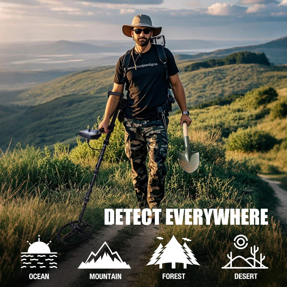 TX-850M Professional High Accuracy Metal Detector New Advanced DSP Chip Adjustable Length Larger LCD Display 11" Waterproof Coil