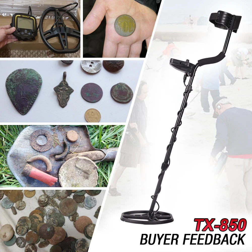 TX-850 Underground Metal Detector Professional Accuracy Scanner Search Finder Gold Detector 2.5m Depth Treasure Hunting Tool