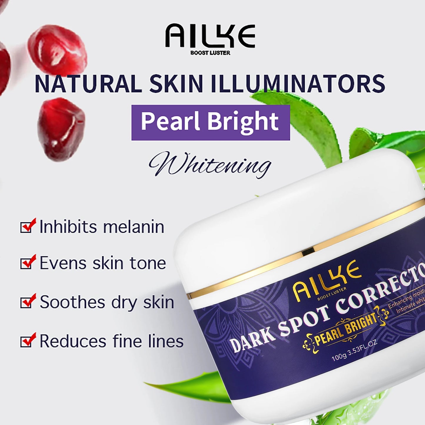 AILKE Glutathione 5-in-1 Women Skin Care Kit, With Body Lotion,  Serum, Dark Spot Removal Cream, Body Cream, Brightening Soap