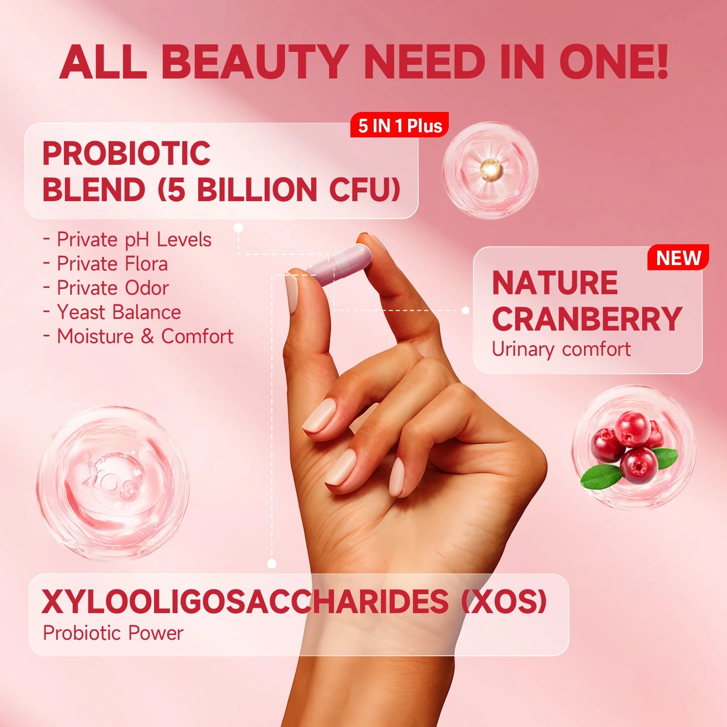 Quit mood Probiotics for Women PH Balance with Probiotics and Lactobacillus Probiotic Blend - Women's Health Supplement