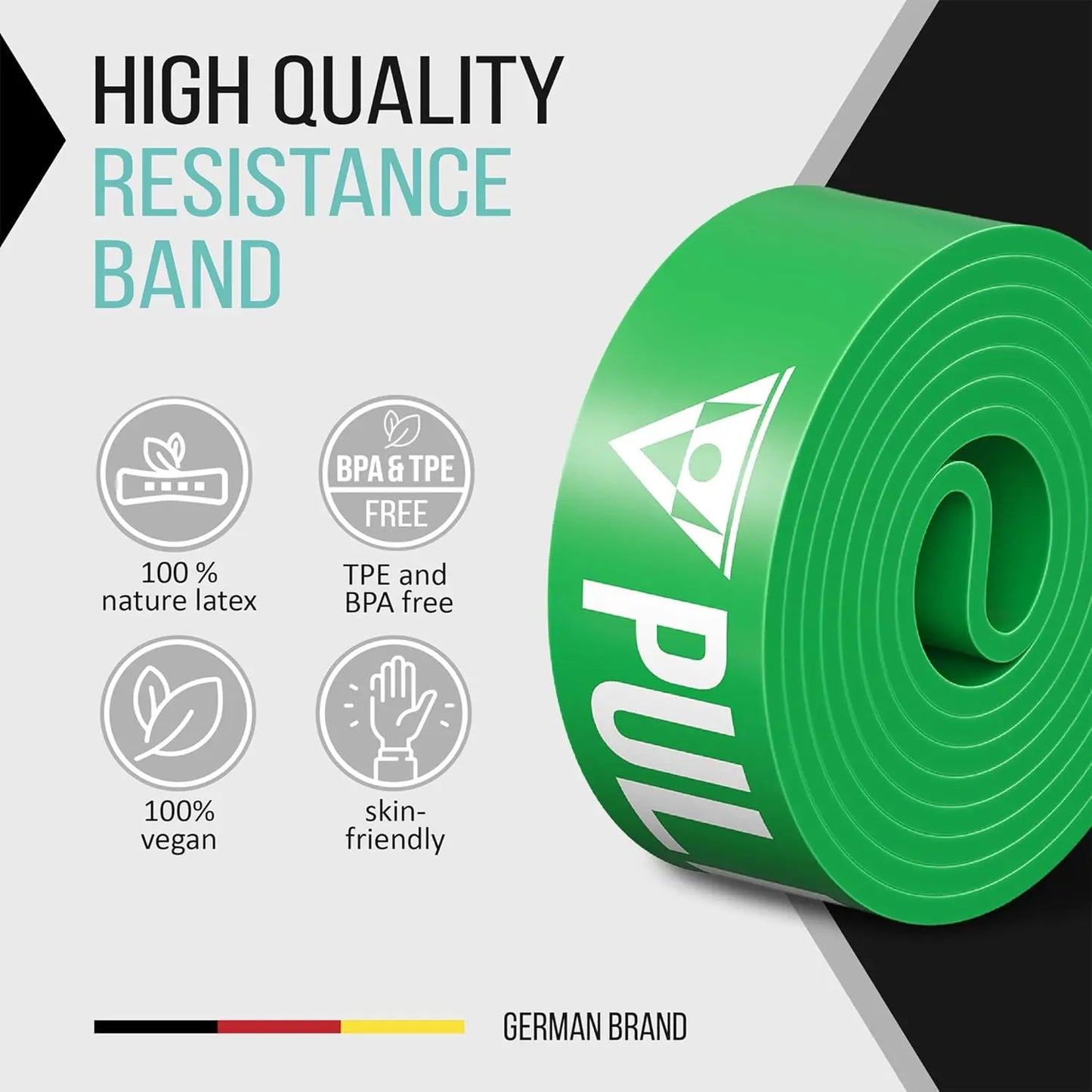 Resistance Bands Set with Door Anchor, Bag & Guide for Pull-Ups and Full-Body Workouts