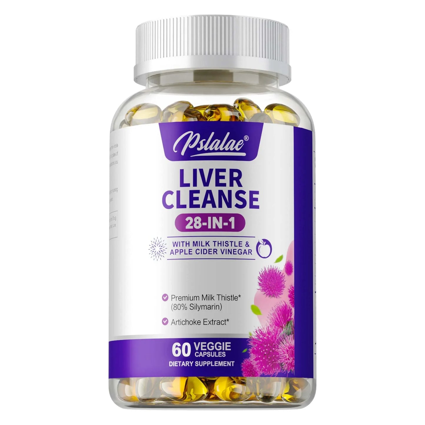 Liver Detox & Cleanse - Supports Immune, Cardiovascular and Respiratory Health,Antioxidant,Supports Fat Metabolism - 60 Capsules