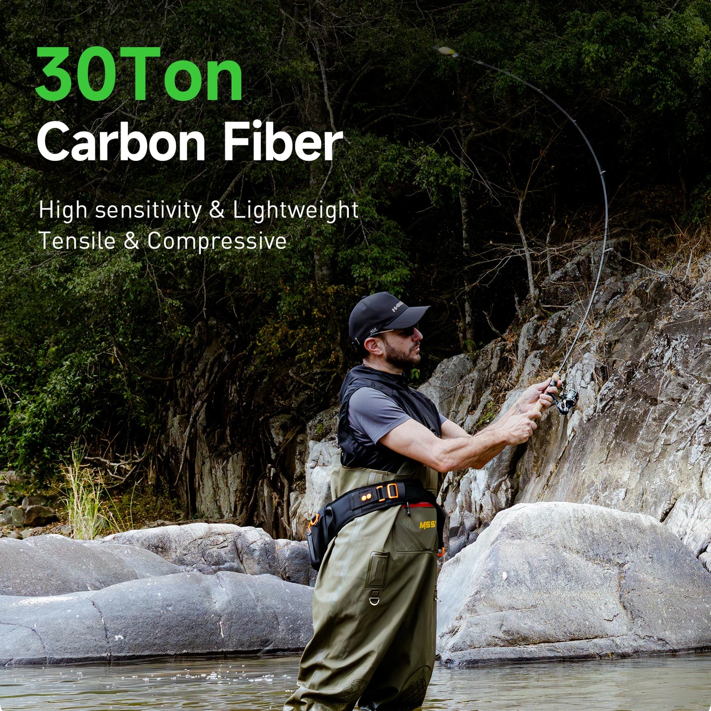 HANDING Magic L Micro BFS Fishing Rod 78g Carbon Fishing Rod Lure Weight 1-8g FUJI® O+A Guide Rings UL/L Casting Rod