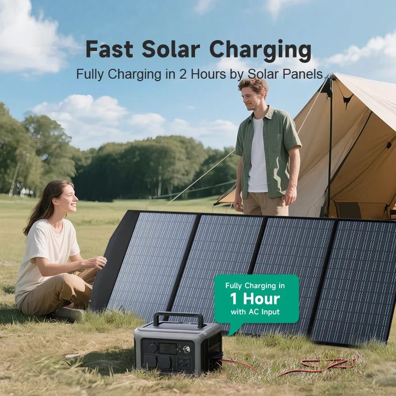 ALLPOWERS R600 Portable Powerstation 299wh LiFePO4 Battery with 600W AC Outlets for Outdoor