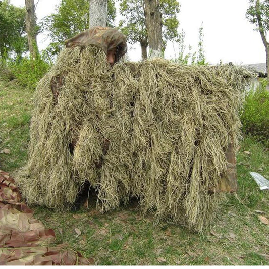 Hunting Cloak Ghillie Suit  Photography Withered Grass Clothes Ghillie Clothes Camouflage Hunter Outdoor Jungle Hunting Poncho