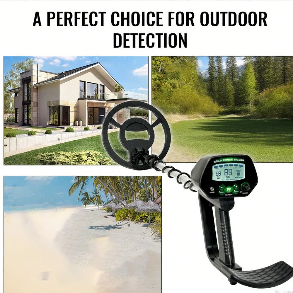 Liquid crystal metal detector. MD-4090 high-precision underground treasure detection. A metal detector with memory function