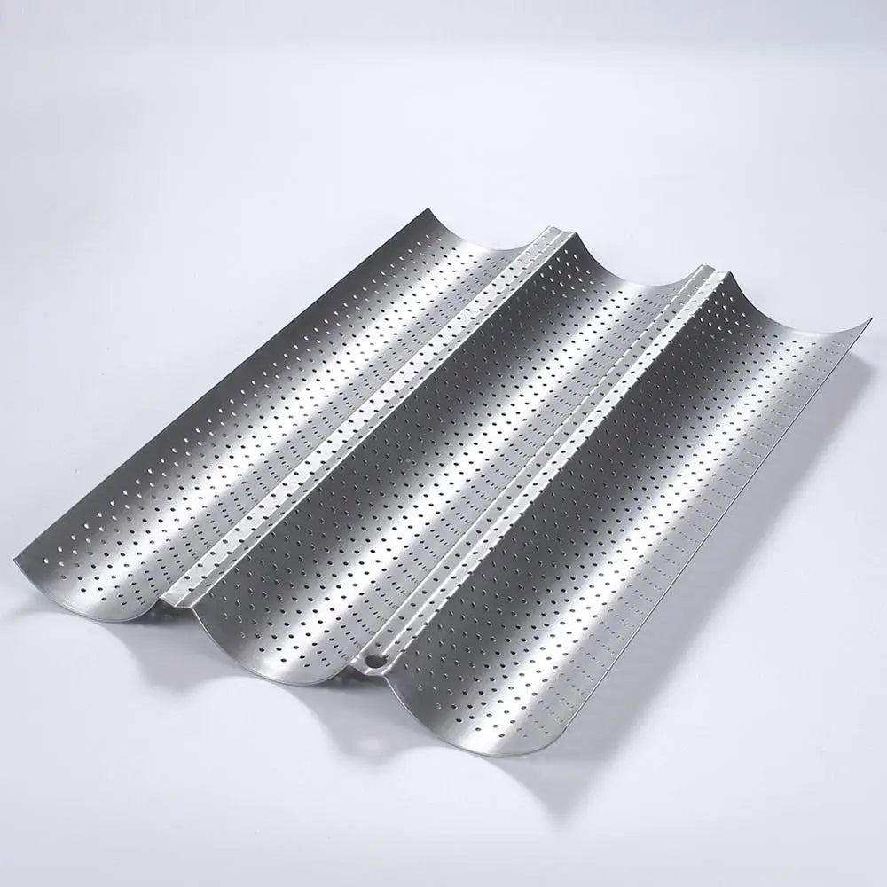 Baguette Pan French Bread Baking Mould Bakeware Groove Waves Mold Cake Oven Pastry Tray Dishes Cooking Accessories Toaster Tool
