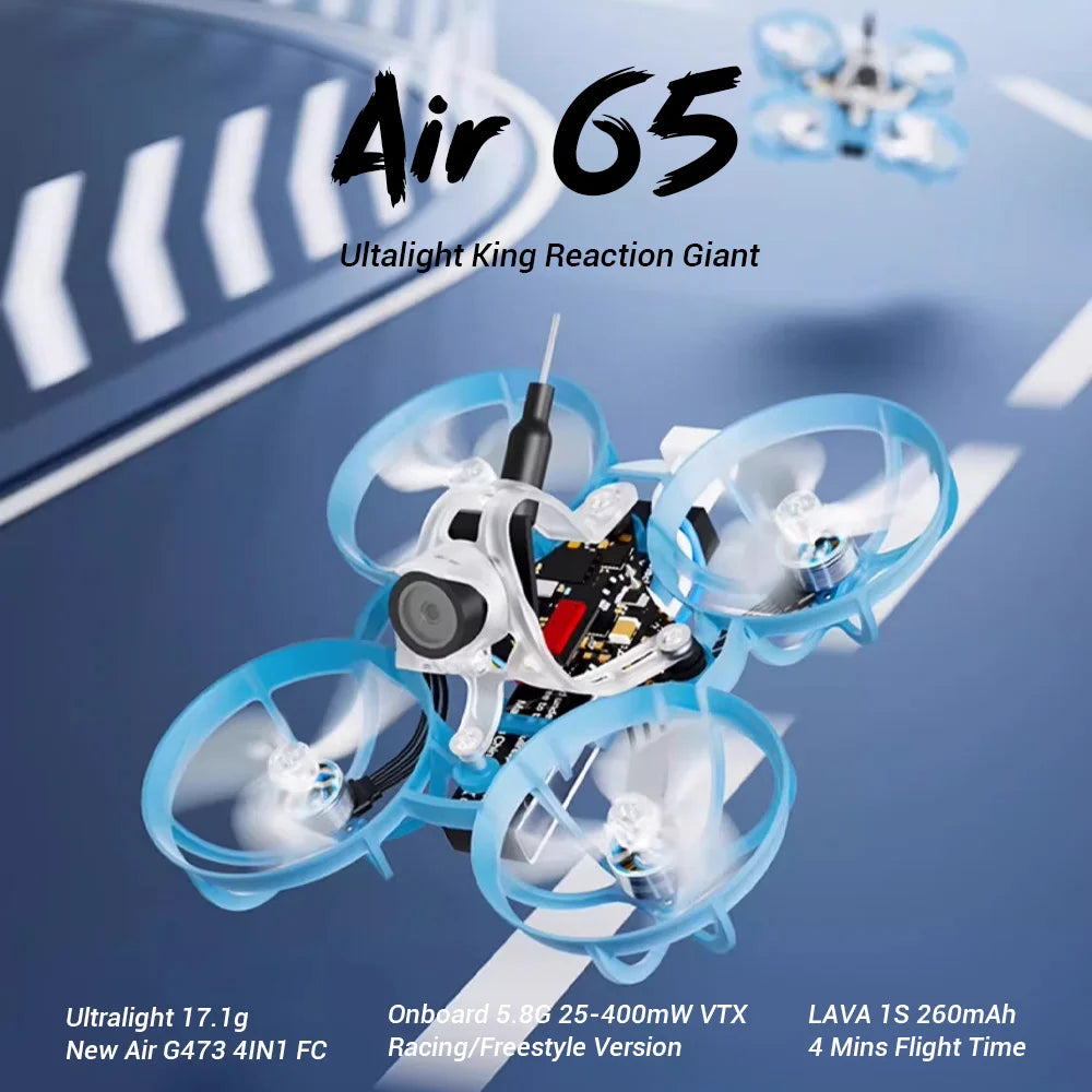 BETAFPV Racing/Freestyle Air65 ELRS 2.4G Brushless Whoop Quadcopter Professional RC Mini Drone