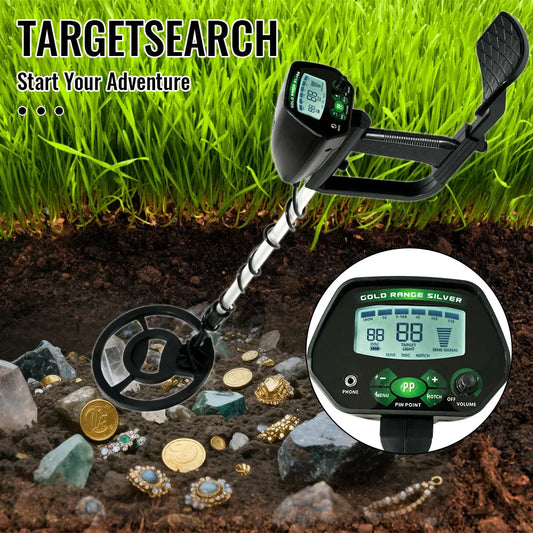 Liquid crystal metal detector. MD-4090 high-precision underground treasure detection. A metal detector with memory function