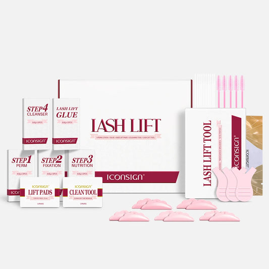 New ICONSIGN Upgrade Eyelash Lifting Sachets Set Lash Lift Kit Independent Pouch 5-8 Mins Fast Eyelash Perm Eye Lash Makeup Tool