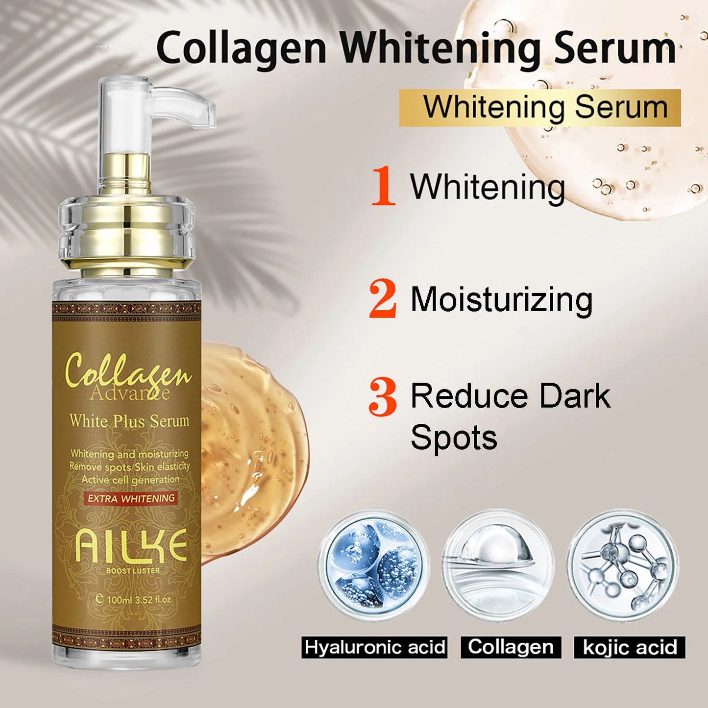 AILKE Collagen 5 in 1 Skin Care Kit, Restore Skin Elasticity, Smooth Skin, Brighten, Even Skin Tone, For Face And Body Use Set