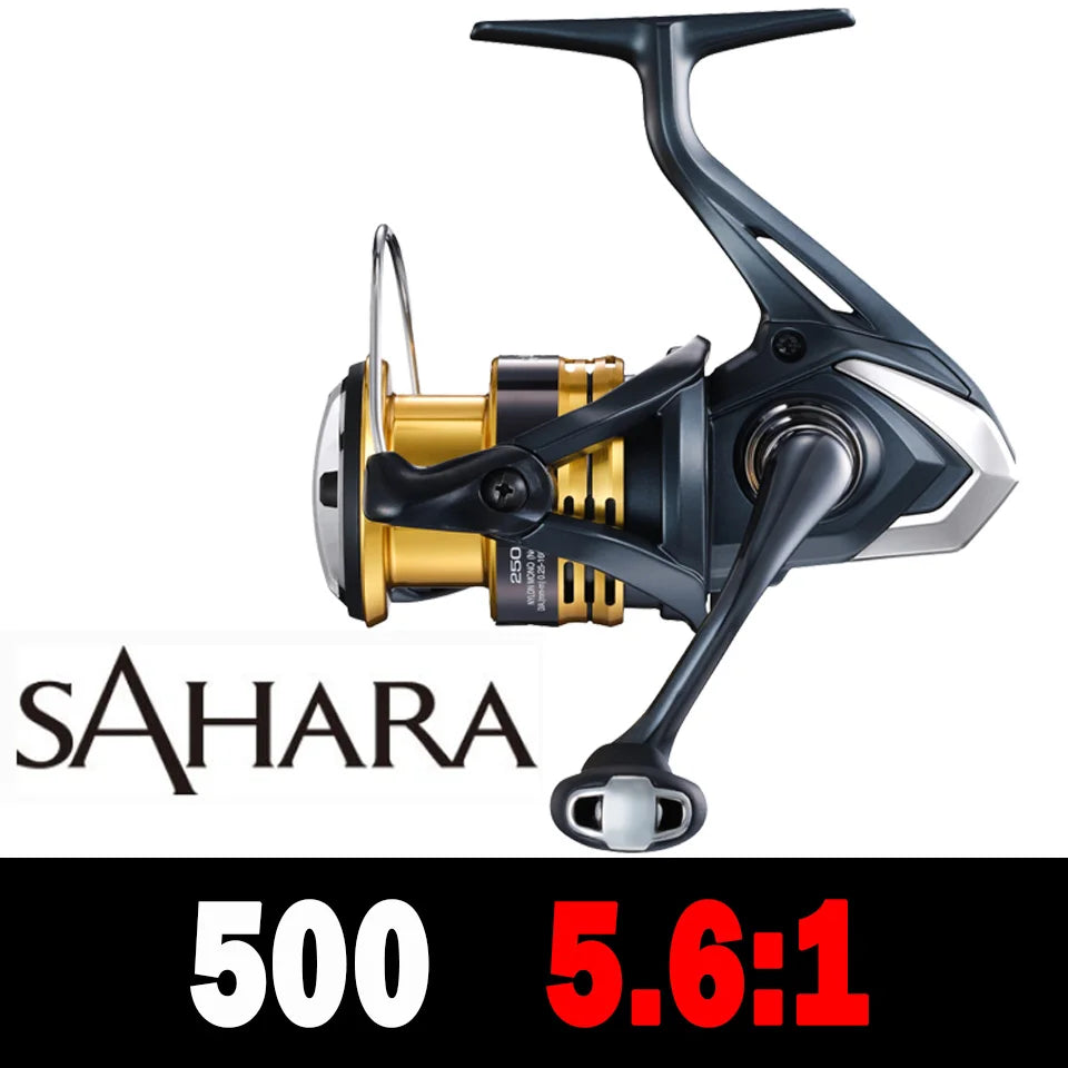 2022 SHIMANO Reel SAHARA Spinning Fishing Reel 5.0:1/6.2:1 Ratio Metal Spool 3-11KG Power Saltewater Fishing Reels