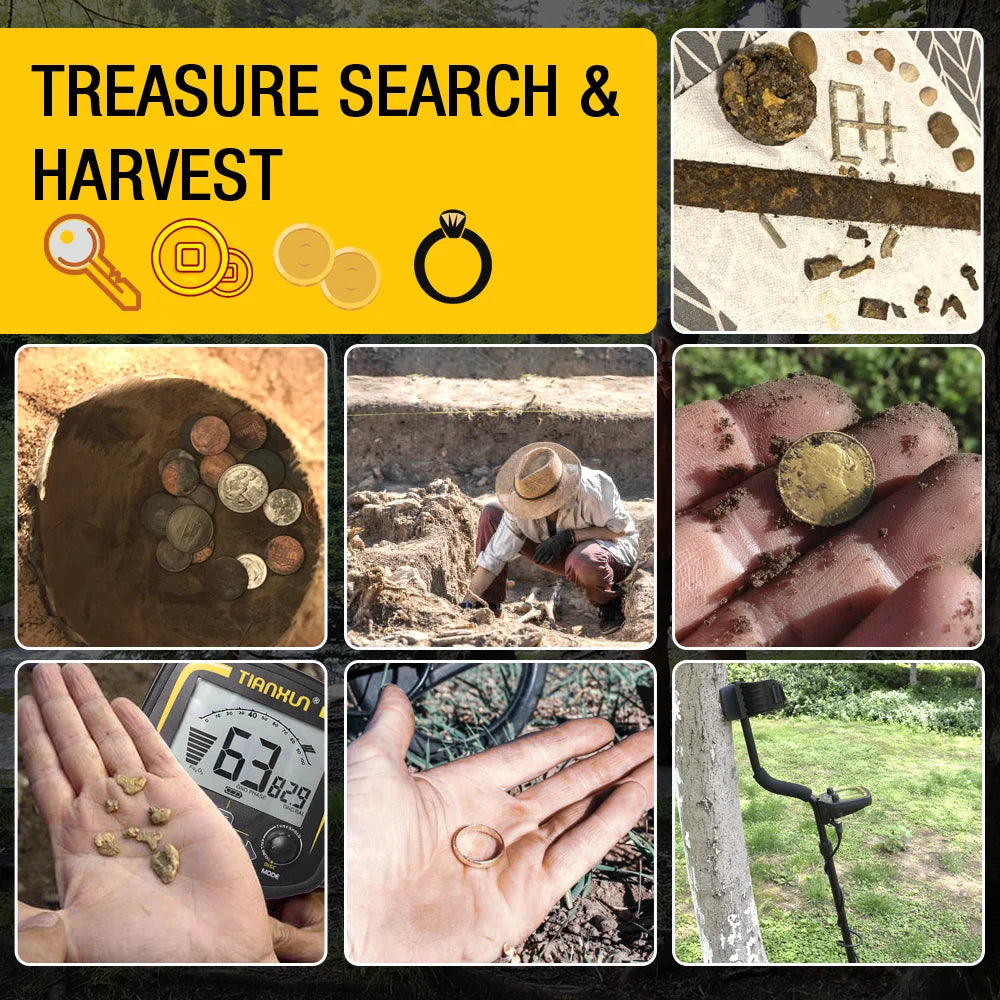 TX-850 Underground Metal Detector Professional Accuracy Scanner Search Finder Gold Detector 2.5m Depth Treasure Hunting Tool