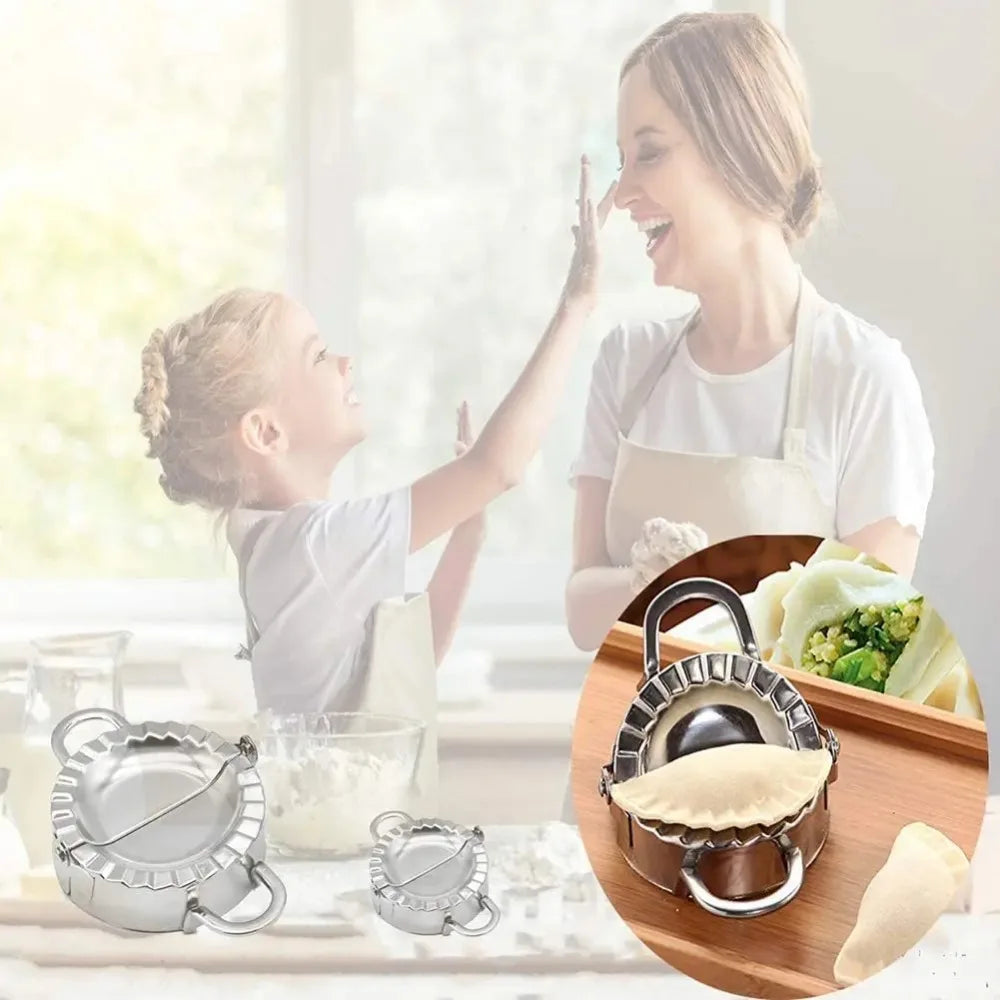 Stainless Steel Dumpling Maker Dumpling Skin Mold Ravioli Maker Press Pie Making Press Wrapper Pastry Maker Kitchen Accessories
