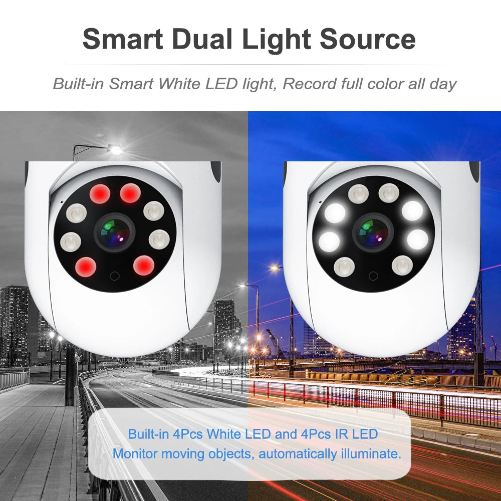 Tuya PTZ IP Camera Wireless Human Auto Tracking Cctv Security Surveillance Color IR NightVision Wifi Plug HD Home Cam Smart Life