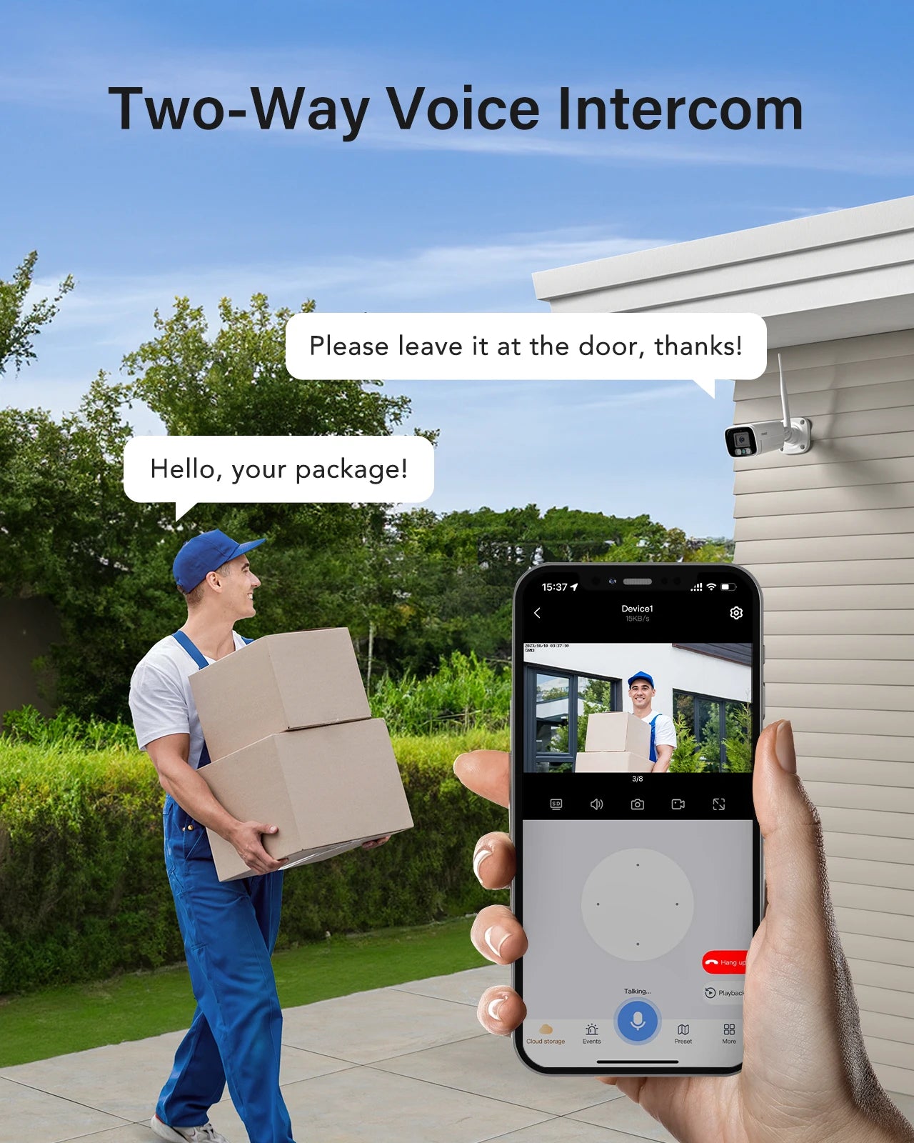 Annke WAS500 H.264+ 5MP Wireless CCTV System 10CH NVR Video Surveillance Kit Two Way Audio WIFI 4Pcs IP Security Camera 3.6MM