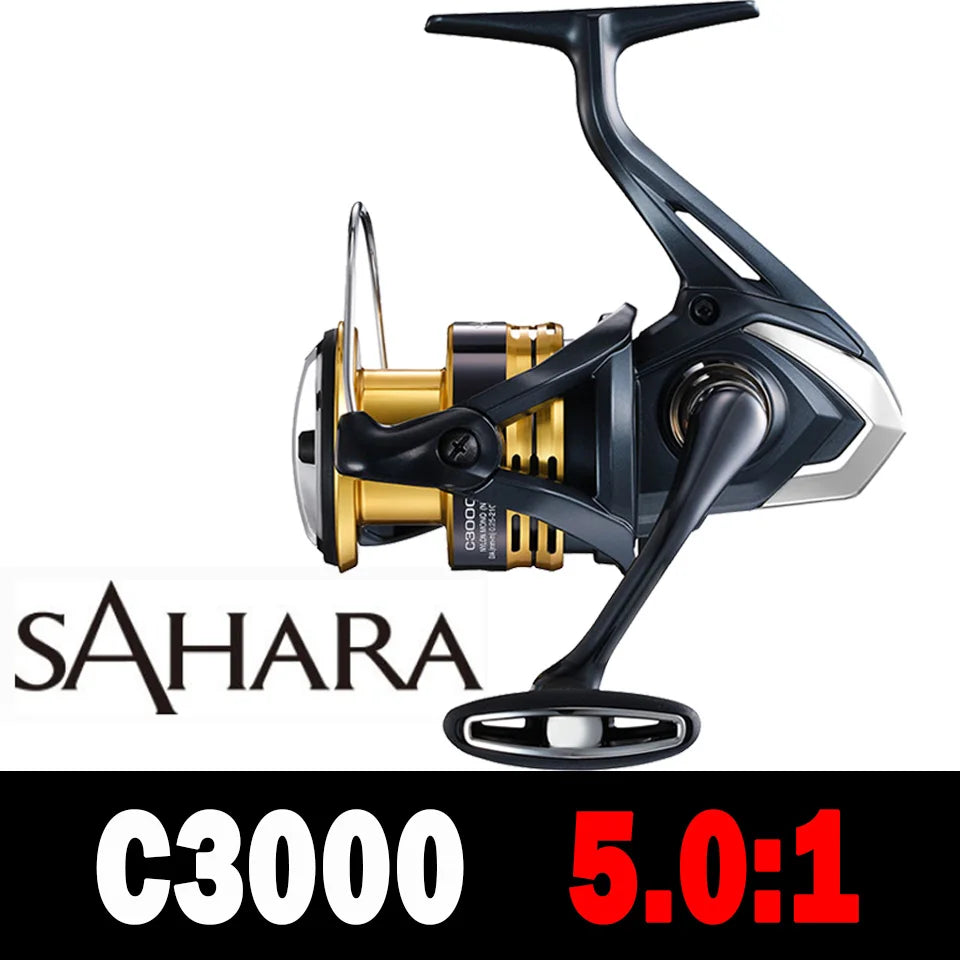 2022 SHIMANO Reel SAHARA Spinning Fishing Reel 5.0:1/6.2:1 Ratio Metal Spool 3-11KG Power Saltewater Fishing Reels