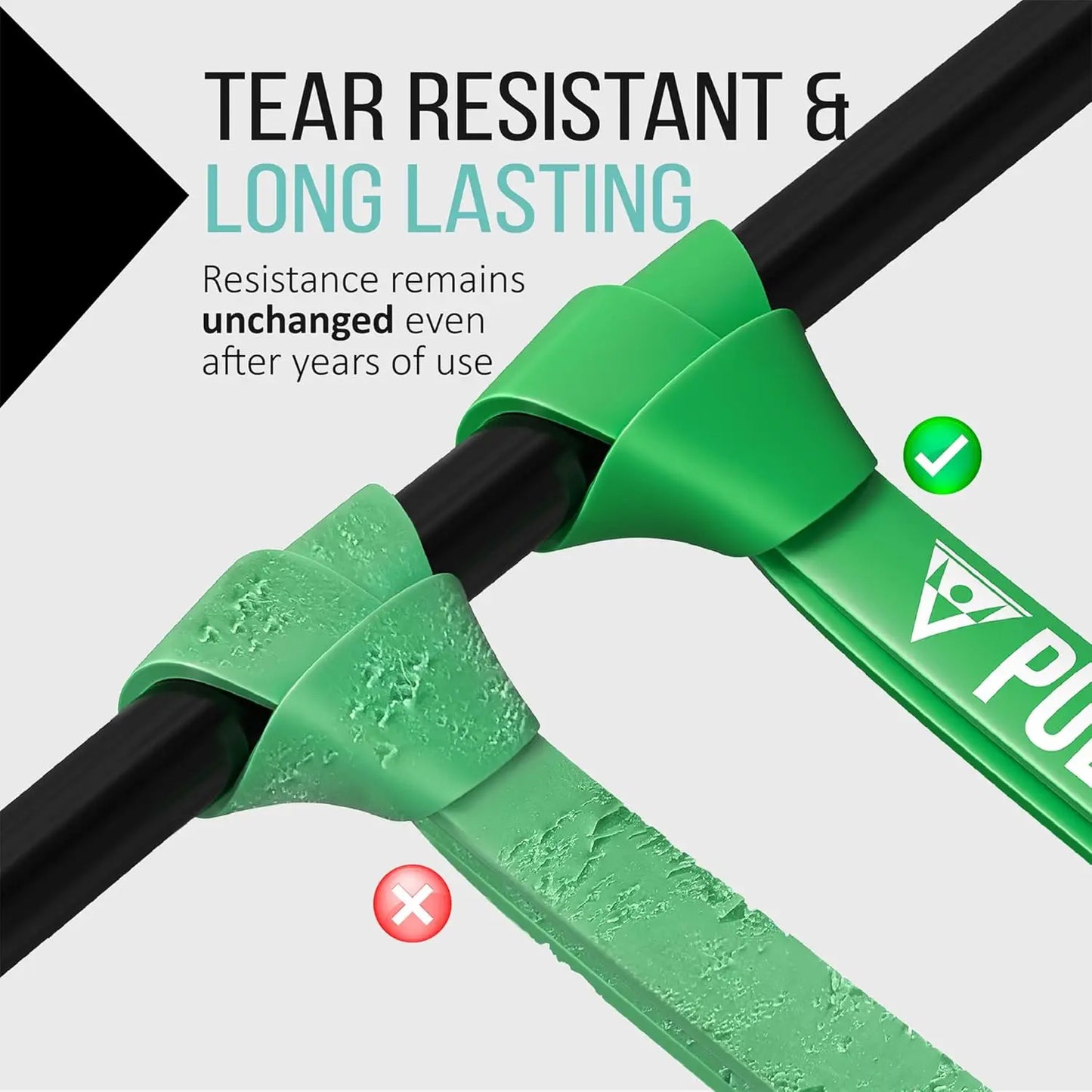 Resistance Bands Set with Door Anchor, Bag & Guide for Pull-Ups and Full-Body Workouts