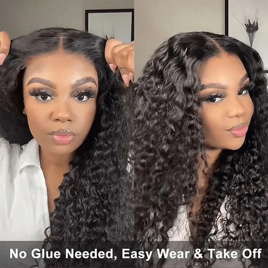 230 Density Frontal Lace Wigs Human Hair Curly Wigs For women Deep Wave 13x6 Hd Lace Frontal Wig 13x4 Water Wave Lace Front Wig