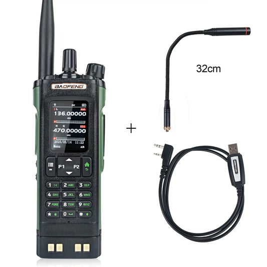 Baofeng DM-32 GPS APRS AES256 Encryption DMR Digital Analog UHF VHF Dual Band 8W Air Band FM Walkie Talkie DM-32UV