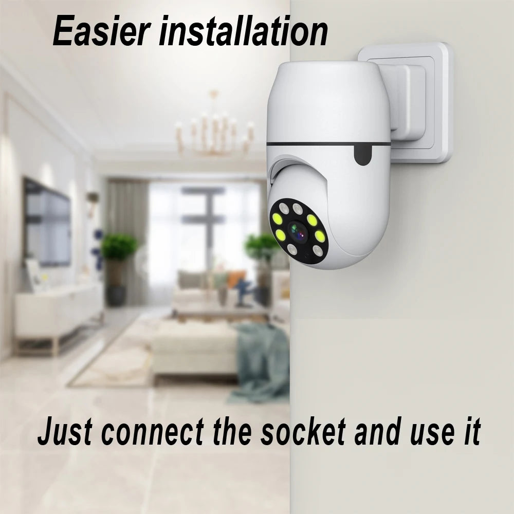 Tuya PTZ IP Camera Wireless Human Auto Tracking Cctv Security Surveillance Color IR NightVision Wifi Plug HD Home Cam Smart Life