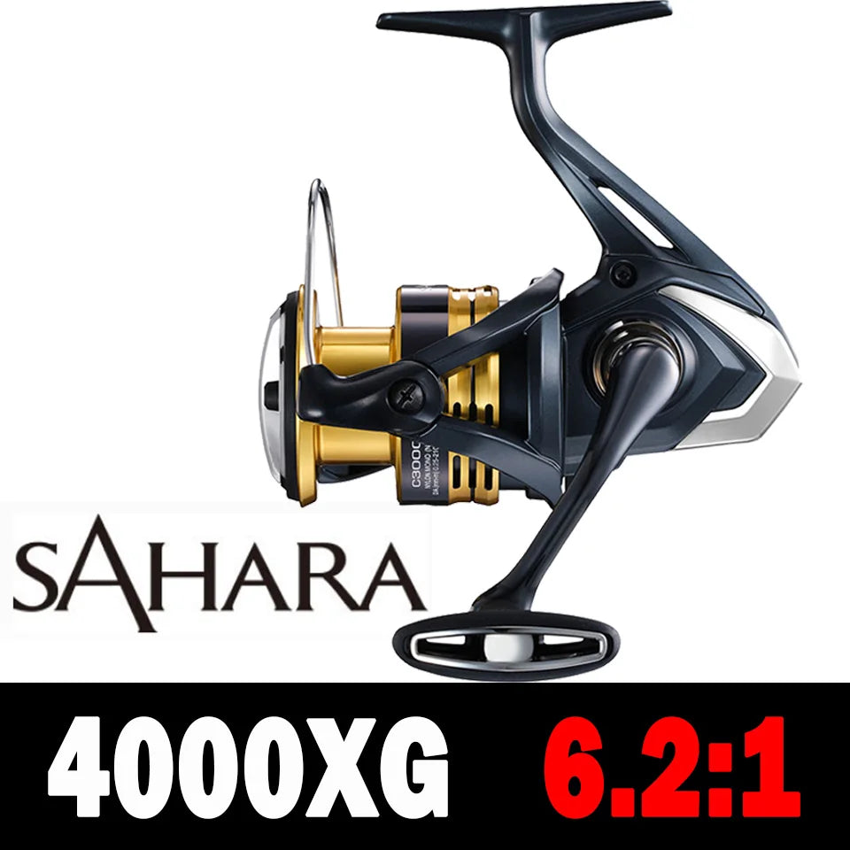 2022 SHIMANO Reel SAHARA Spinning Fishing Reel 5.0:1/6.2:1 Ratio Metal Spool 3-11KG Power Saltewater Fishing Reels