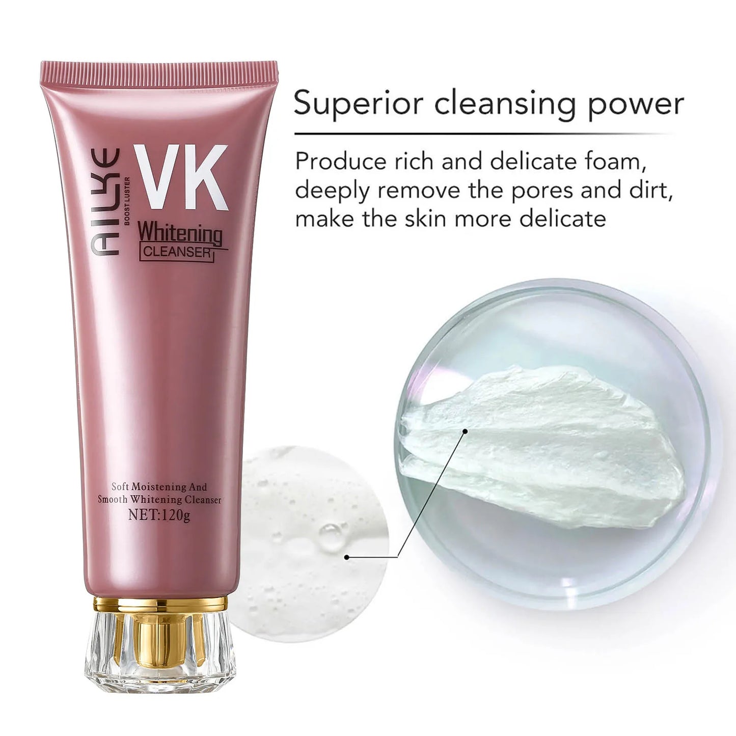 AILKE Lightening Face Cream, Whitening, Firming, Reduce Melanin, Pigmentation, With Sodium Hyaluronate, Clean Skin Facial Cream