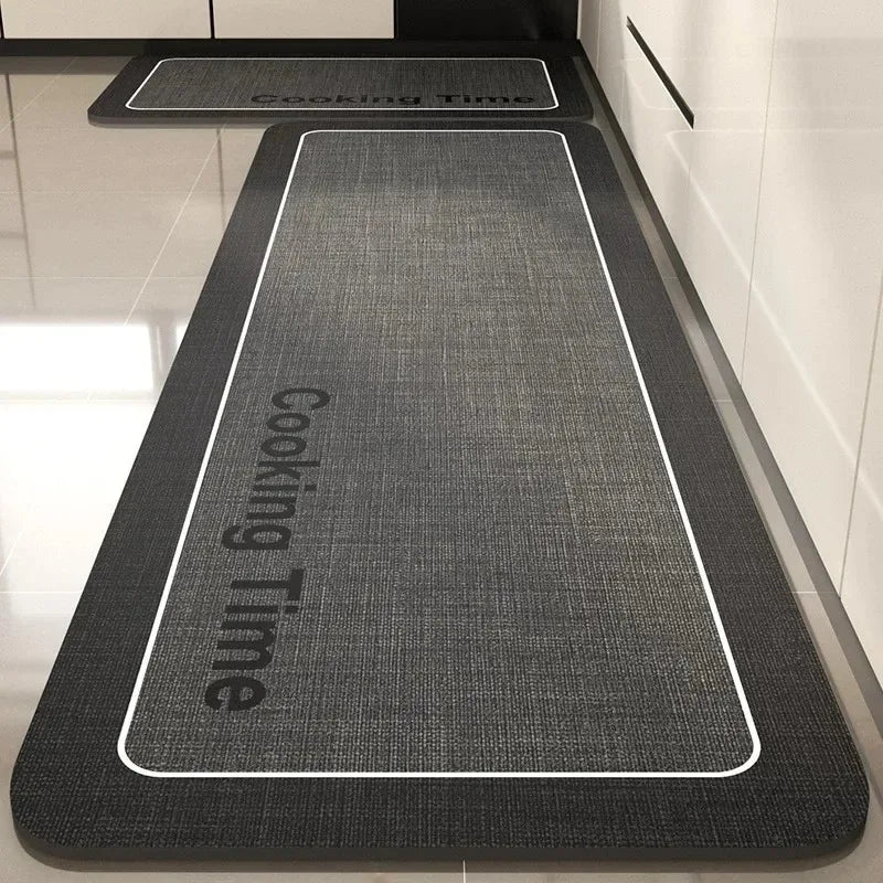 Pvc Kitchen Carpet Non-slip Oil-proof Rug Waterproof Leather Floor Mat Modern Long Strip Carpets Alfombra De Cocina 주방 미끄럼 방지 카펫