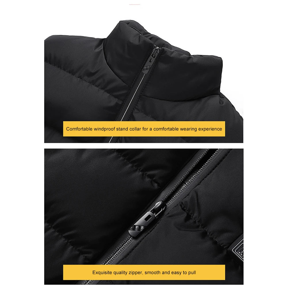 23 Areas Heated Vest for Men Women Heated Jacket Body Warmer Self Heating Vest Insulating Vest Electric Heating Vest For Camping