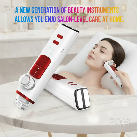 Professional Mesotherapy Gun for Facial Skin Care, Double-headed Negative Pressure Conductive Pulse To Revitalize The Skin