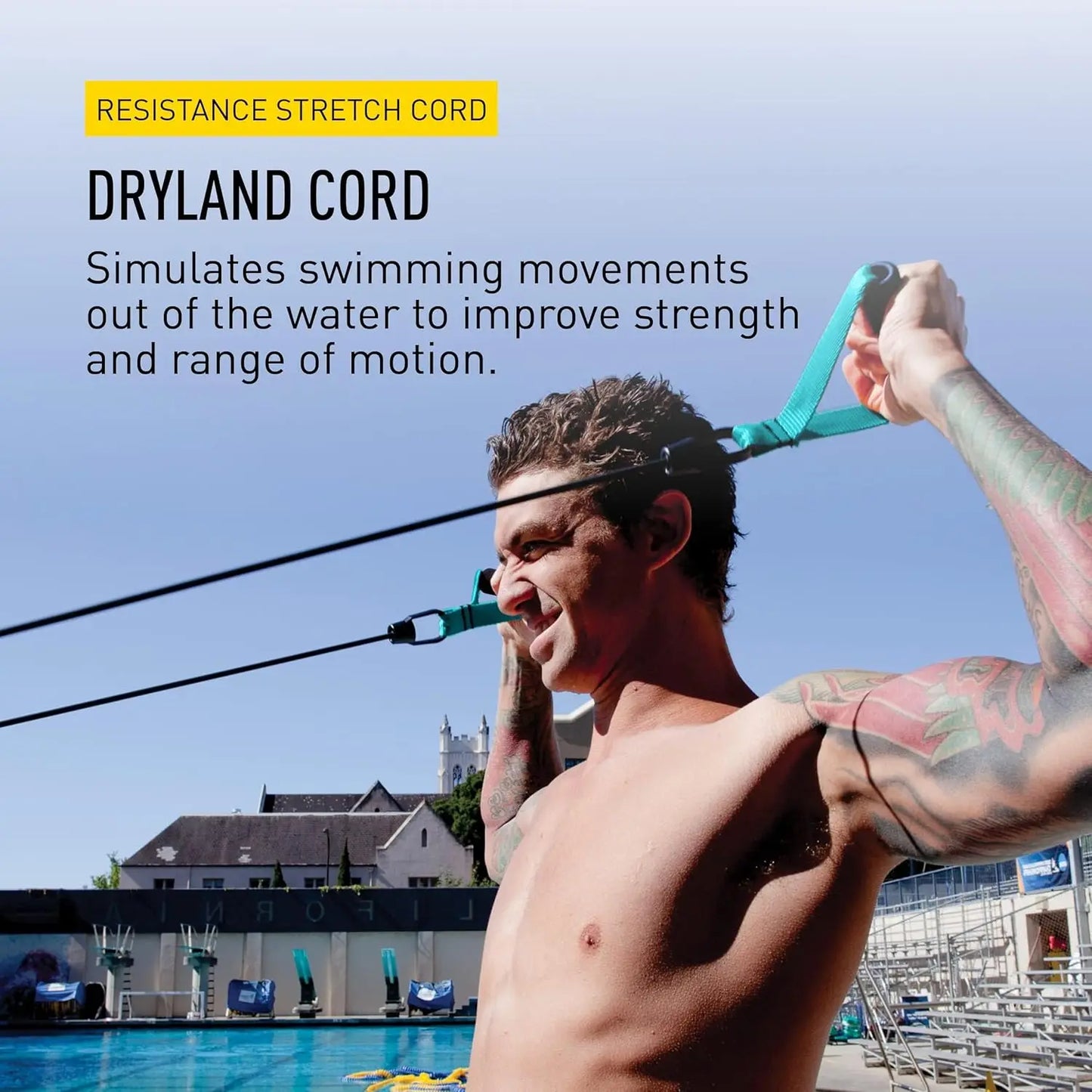 Swim Resistance Bands for Strength & Flexibility Training - Simulates All Strokes, All Ages