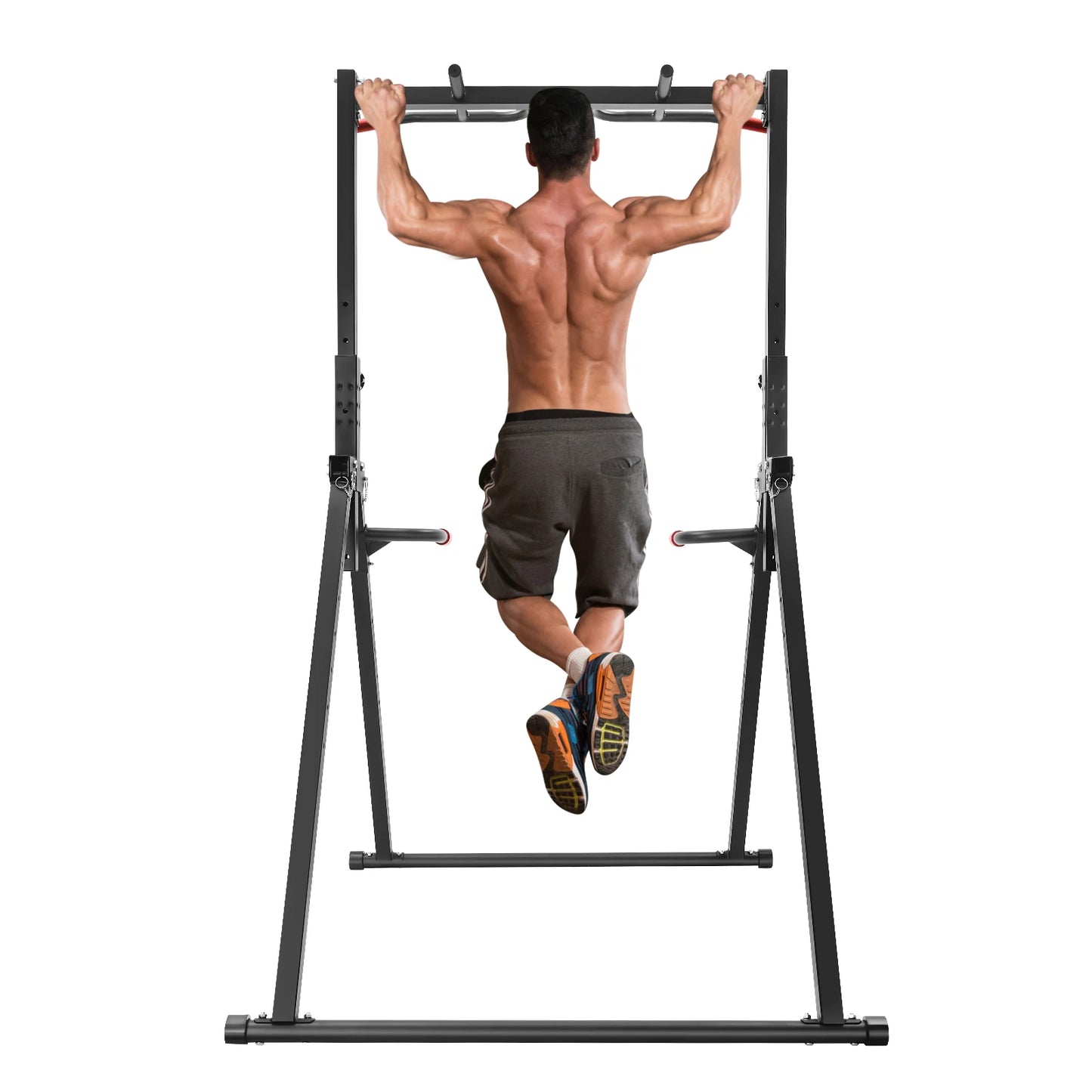 Adjustable Height Home Pull Up Bar Triangular Pull Up Station for Home Gym Strength Training Equipment 200kg Load-bearing