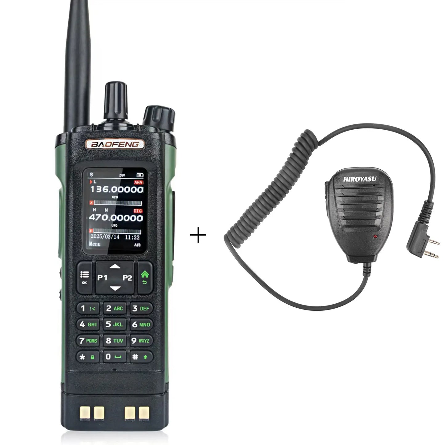 Baofeng DM-32 GPS APRS AES256 Encryption DMR Digital Analog UHF VHF Dual Band 8W Air Band FM Walkie Talkie DM-32UV